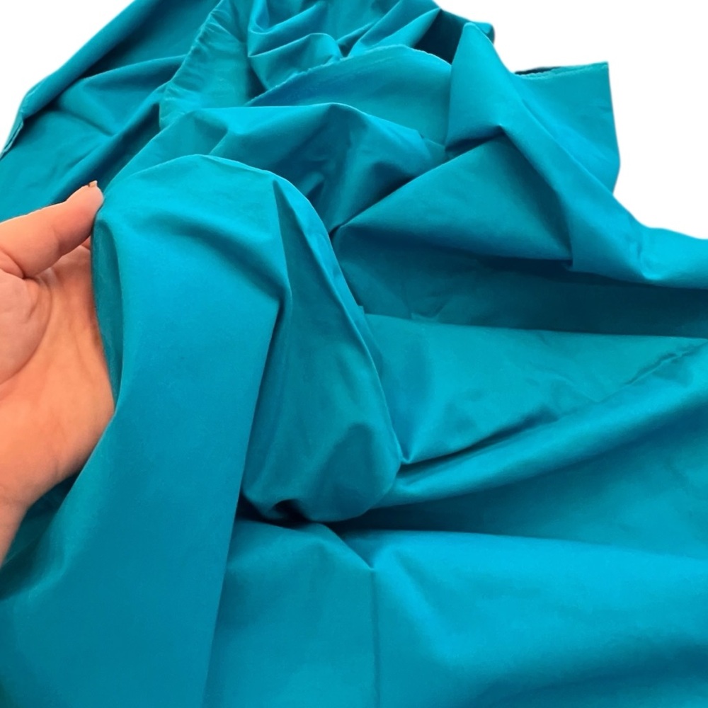 Blue Green Fabric Cotton Polyester 44x48 Quilting Sewing Clothes - Picture 3 of 4
